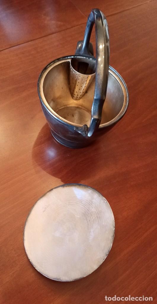 Antig&uuml;edades: Tetera y jarra de leche plata Wiskemann - Foto 6
