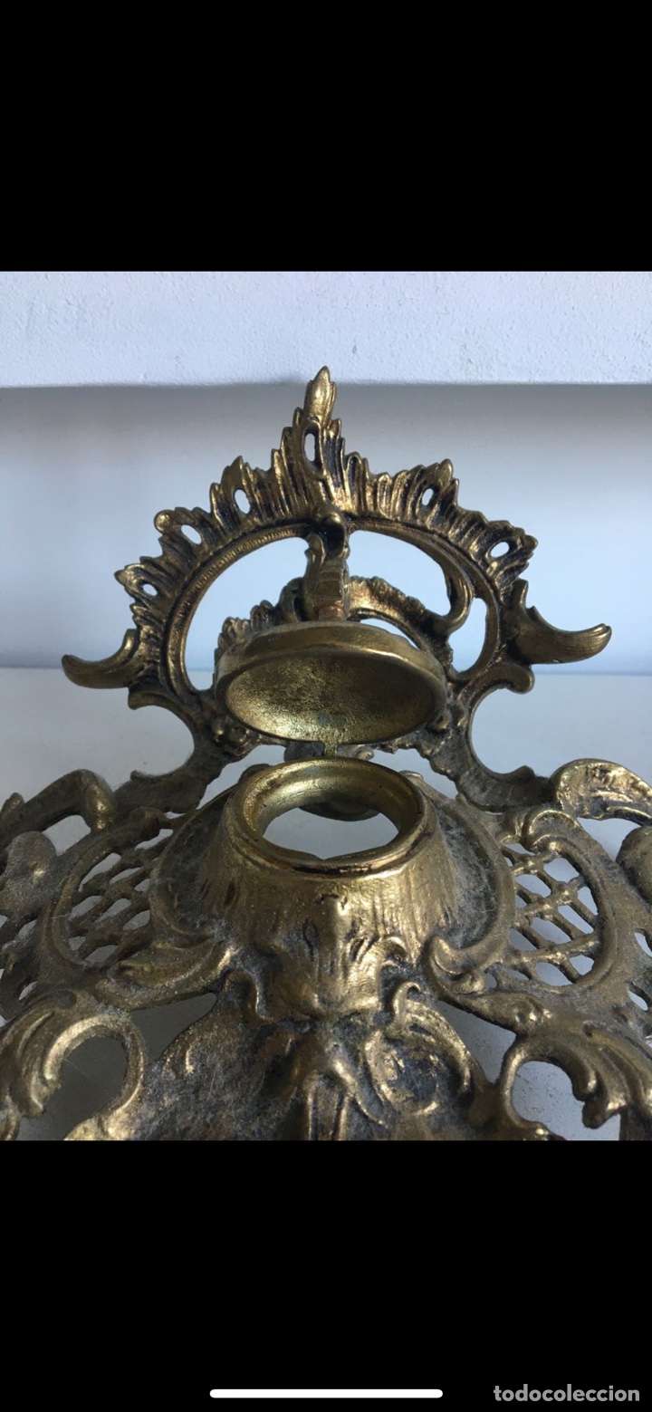 Antig&uuml;edades: ANTIGUO TINTERO DE BRONCE - Foto 2