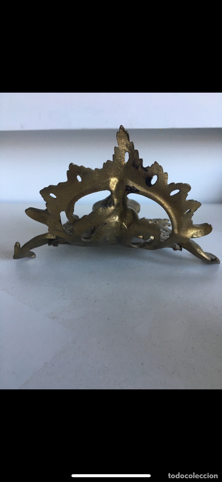 Antig&uuml;edades: ANTIGUO TINTERO DE BRONCE - Foto 6