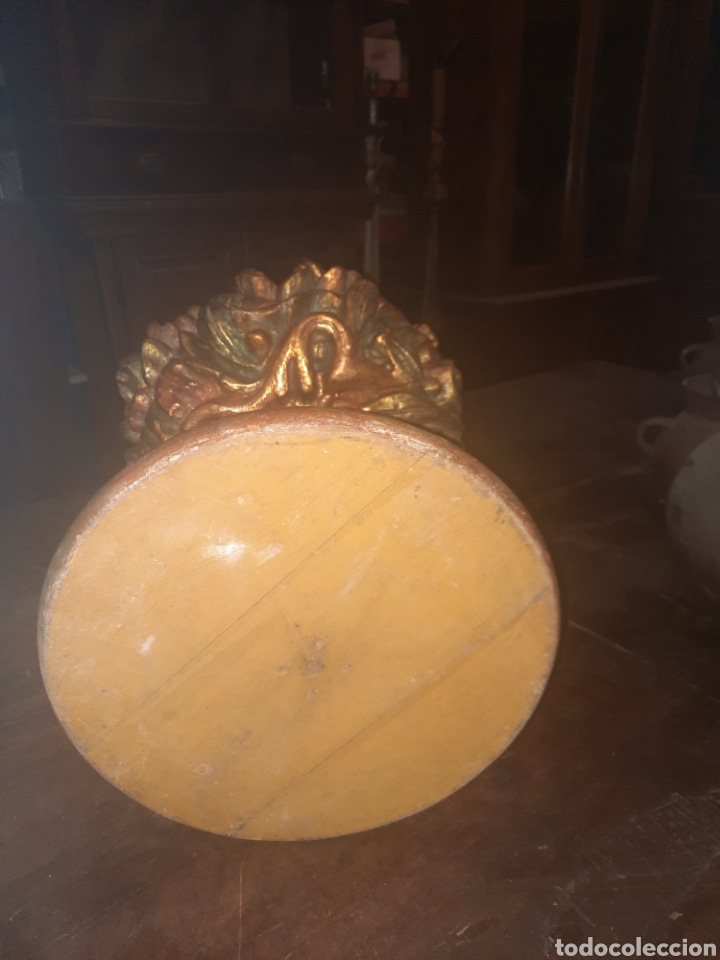 Antig&uuml;edades: L&aacute;mpara de madera - Foto 3