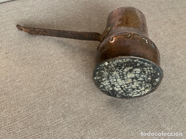 Antig&uuml;edades: Antigua chocolatera de cobre - Foto 4