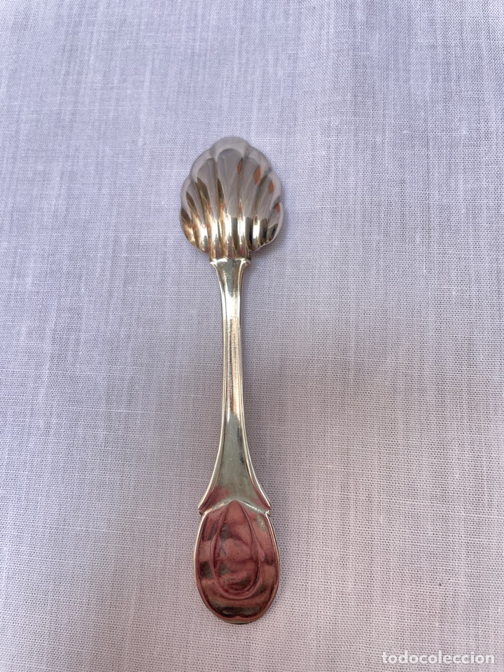 Antig&uuml;edades: Conjunto de 12 cucharillas de t&eacute;/caf&eacute; plateado - Foto 9