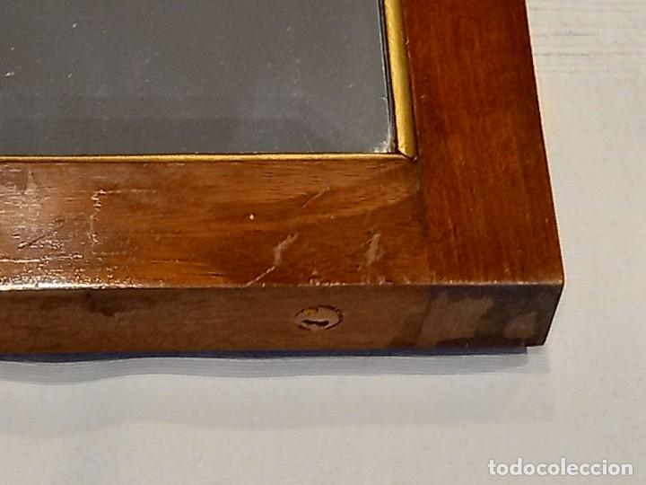 Antig&uuml;edades: espejo con marco de madera - Foto 7