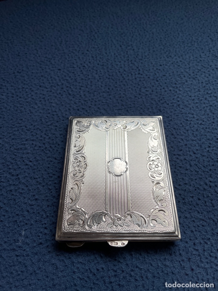 Antig&uuml;edades: Polvera de plata siglo XIX - Foto 2