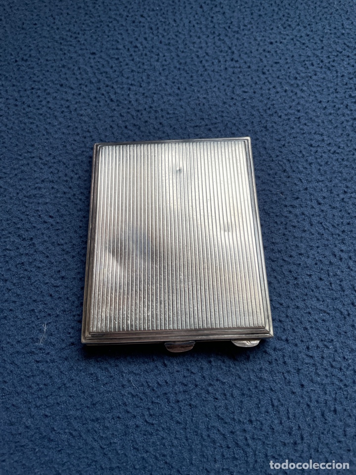Antig&uuml;edades: Polvera de plata siglo XIX - Foto 3