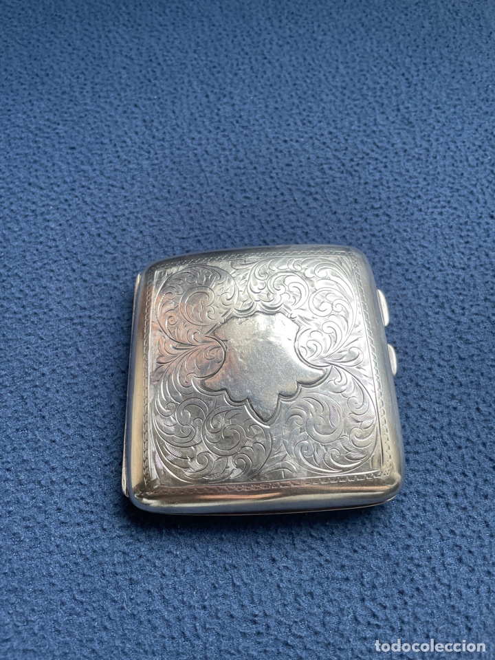 Antig&uuml;edades: Pitillera de plata de Ley calada siglo XIX - Foto 1