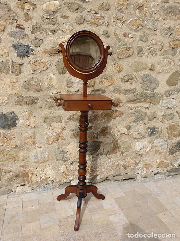 Antig&uuml;edades: Mueble auxiliar con espejo - Foto 1