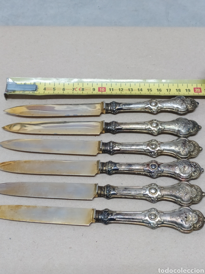 Antig&uuml;edades: 6 cuchillos antiguos - 20cm - Foto 5