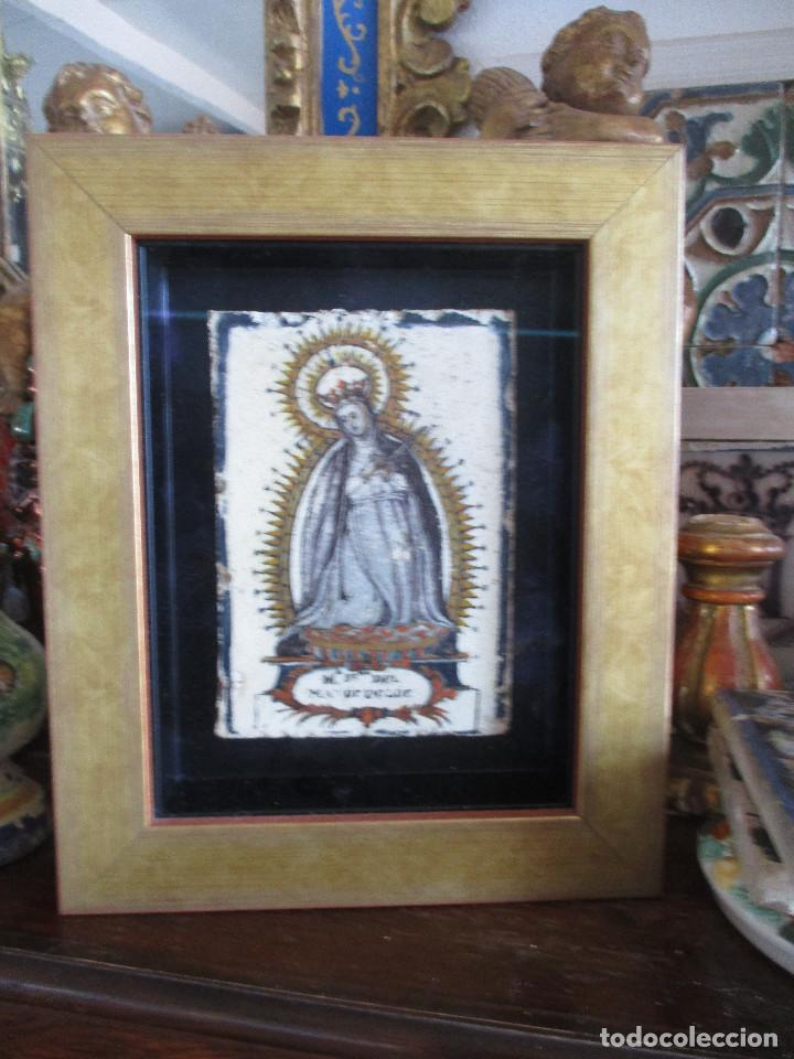 Antig&uuml;edades: Azulejo virgen del Mayor Dolor - Foto 1
