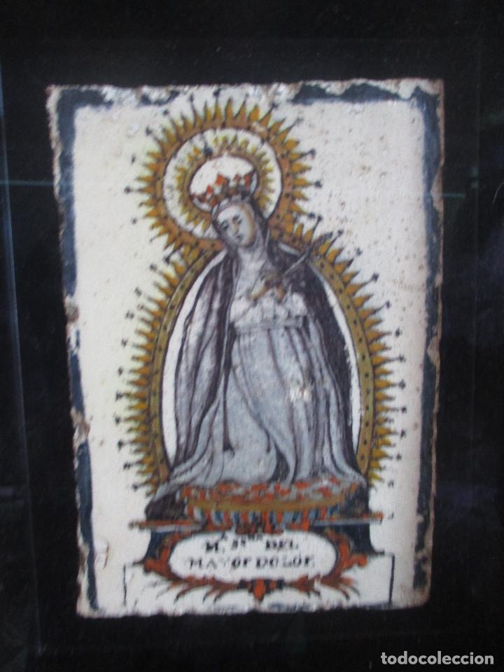 Antig&uuml;edades: Azulejo virgen del Mayor Dolor - Foto 2