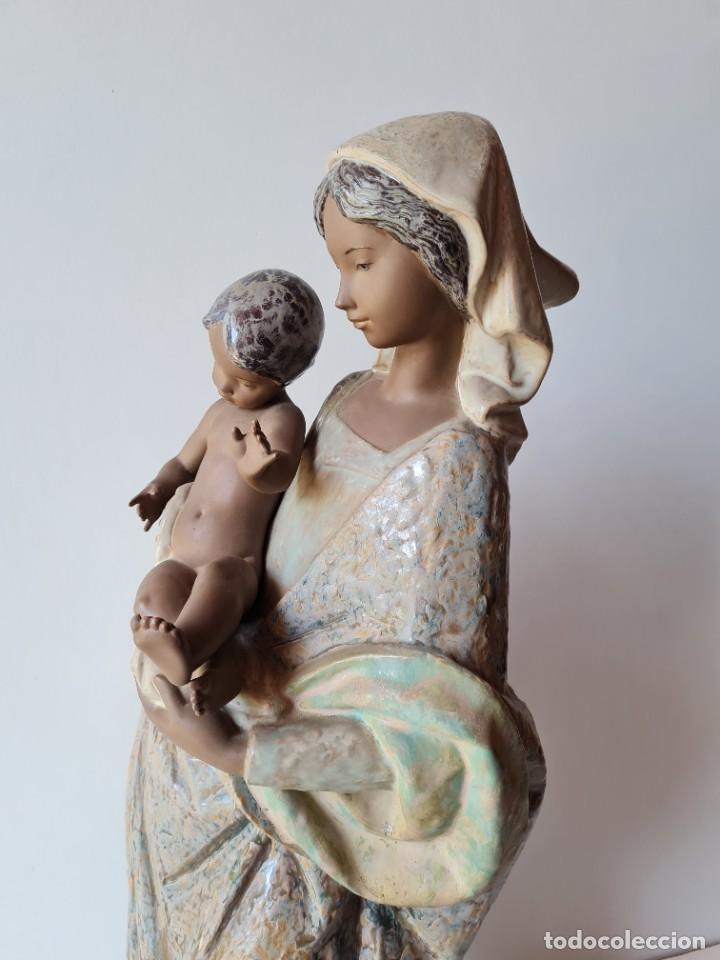 Antig&uuml;edades: LLADRO Maternidad con ni&ntilde;o GRES(76 cms) - Foto 4