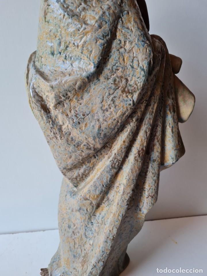 Antig&uuml;edades: LLADRO Maternidad con ni&ntilde;o GRES(76 cms) - Foto 8