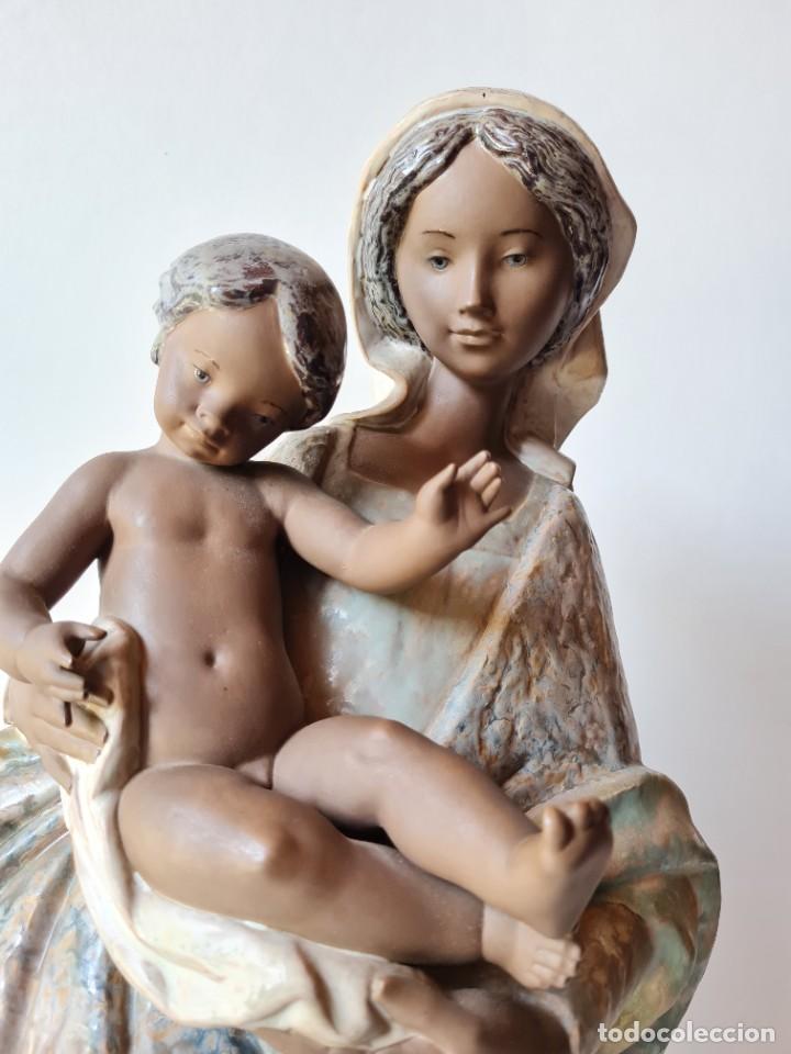 Antig&uuml;edades: LLADRO Maternidad con ni&ntilde;o GRES(76 cms) - Foto 13