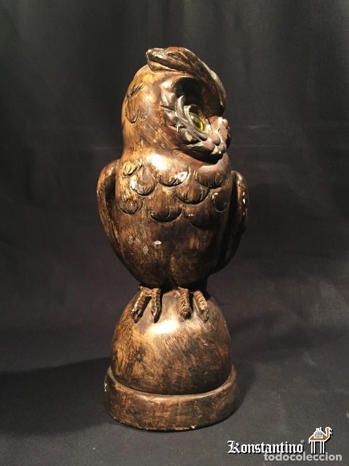 Antig&uuml;edades: Buho en escayola 30 cms - Foto 2
