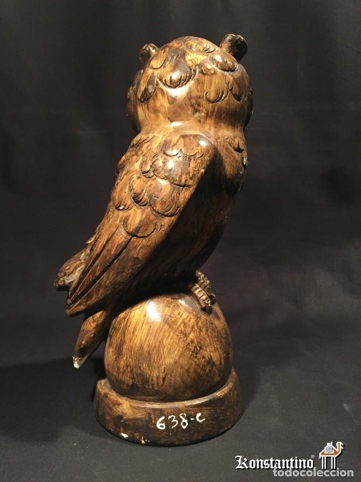 Antig&uuml;edades: Buho en escayola 30 cms - Foto 3