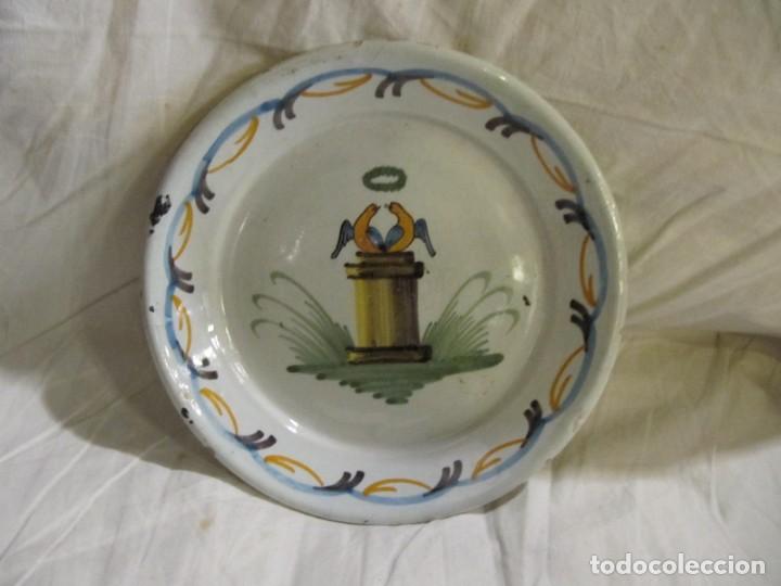 Antig&uuml;edades: ANTIGUO PLATO DE LOZA - FRANCIA - Foto 3
