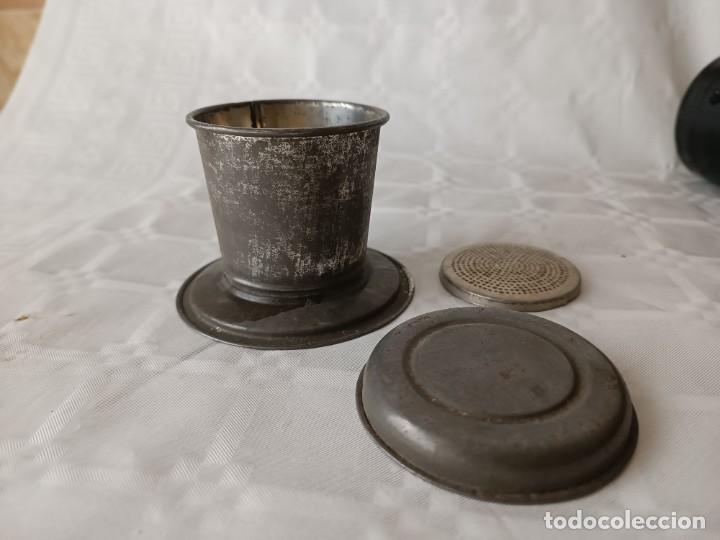 Antig&uuml;edades: Cafetera o tetera 1910 LA PERFECTA individual ideal camping