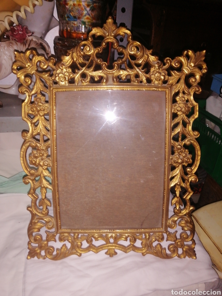 Antig&uuml;edades: Marco de metal 2 - Foto 1