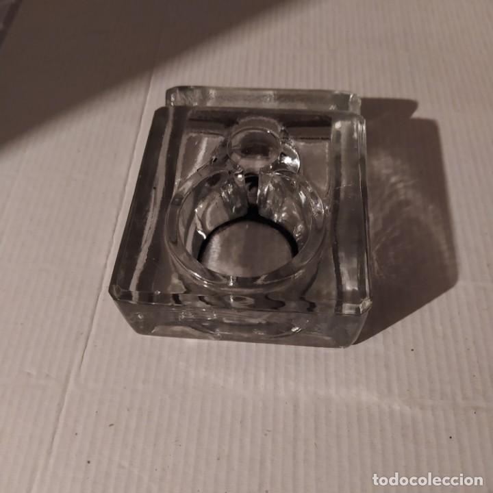 Antig&uuml;edades: Antiguo tintero de cristal - Foto 2