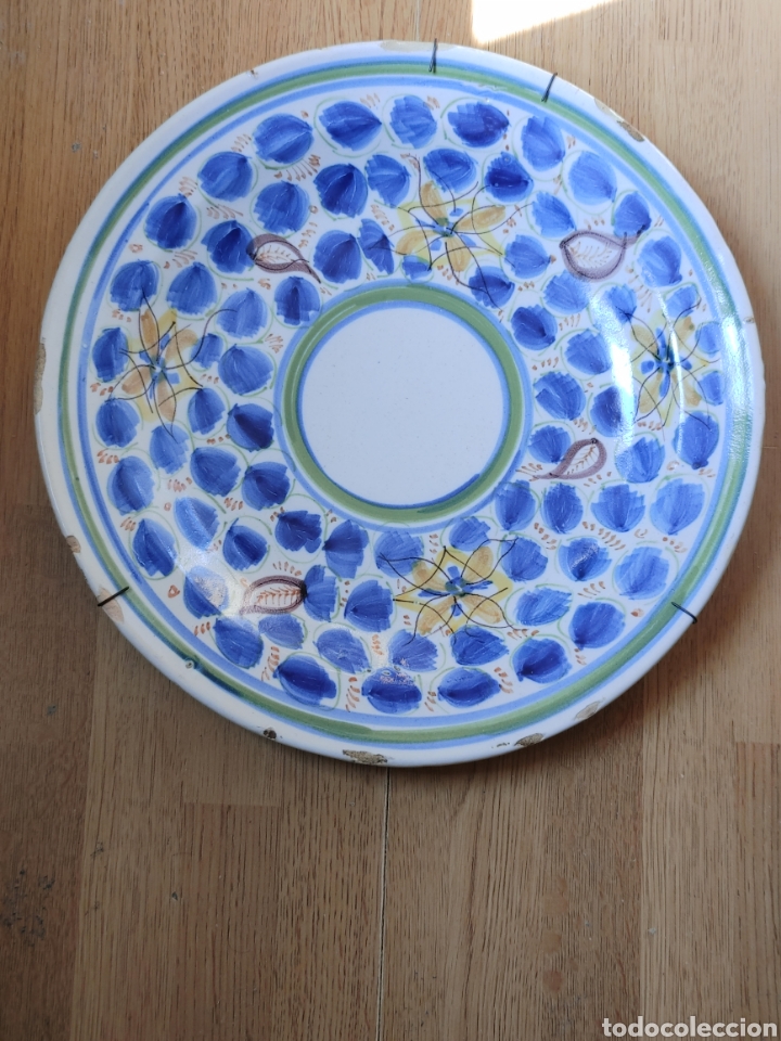 Antig&uuml;edades: Plato de ceramica. S. XIX. - Foto 1