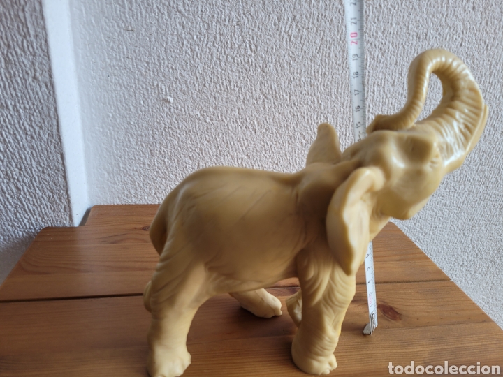 Antig&uuml;edades: Antiguo elefante de marmolina - Foto 5