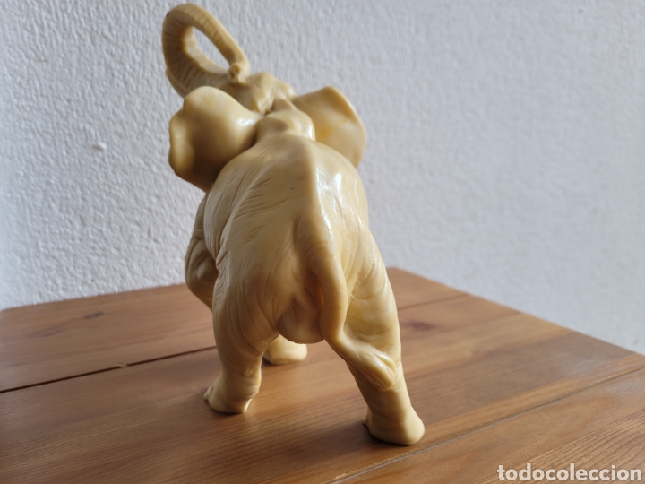 Antig&uuml;edades: Antiguo elefante de marmolina - Foto 7