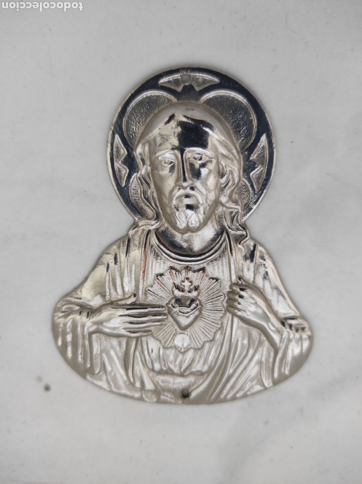 Antig&uuml;edades: Coraz&oacute;n de Jes&uacute;s chapa puerta - Foto 4