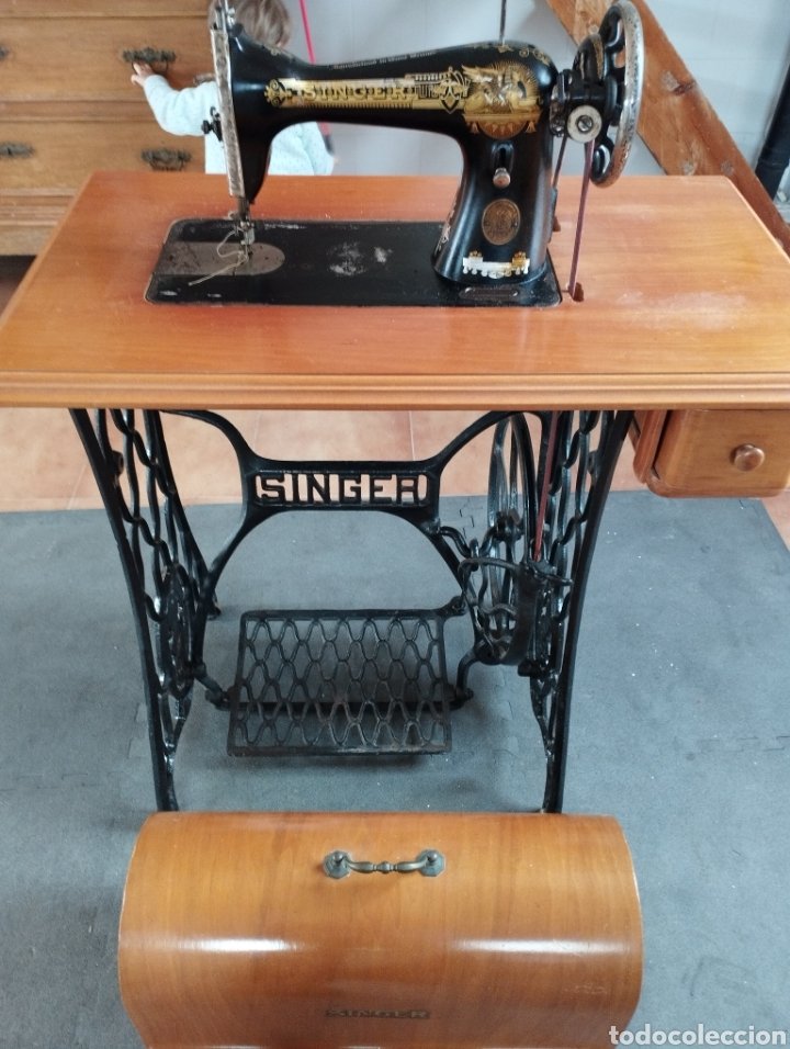 maquina de coser antigua - Compra venta en todocoleccion