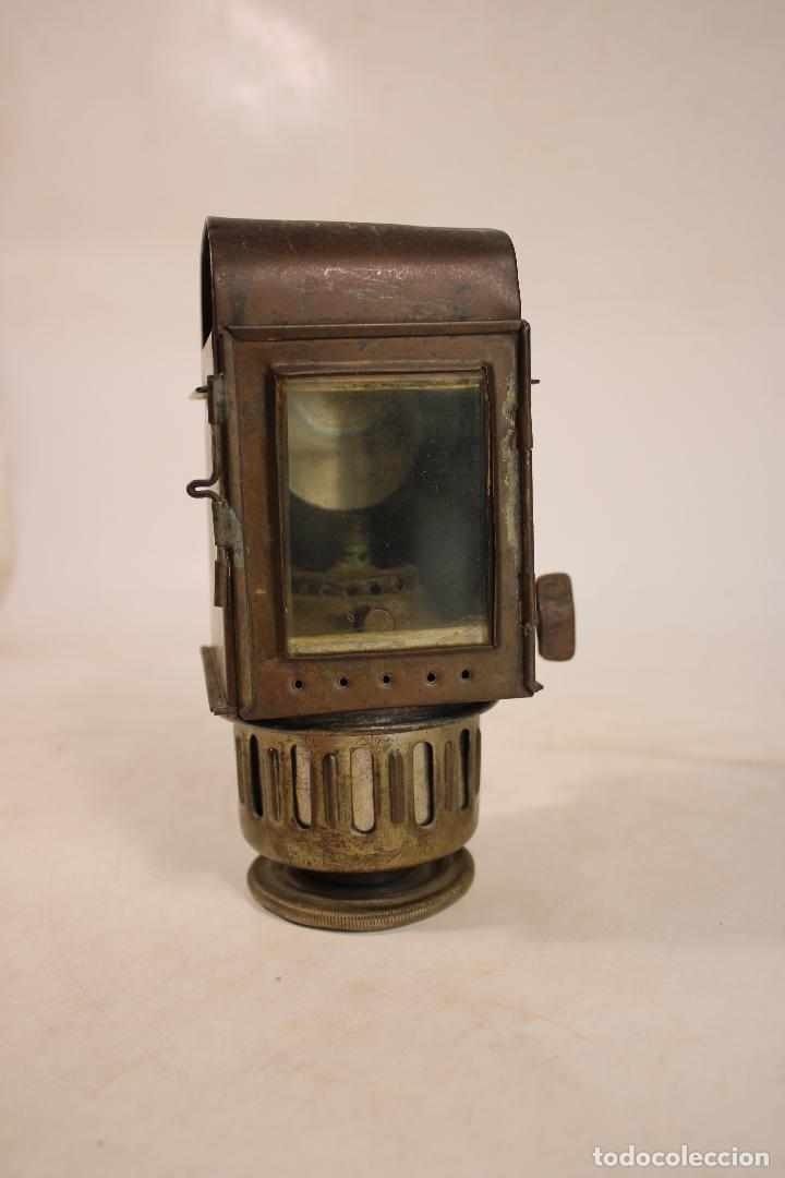 Antig&uuml;edades: farol antiguo de lat&oacute;n - Foto 3