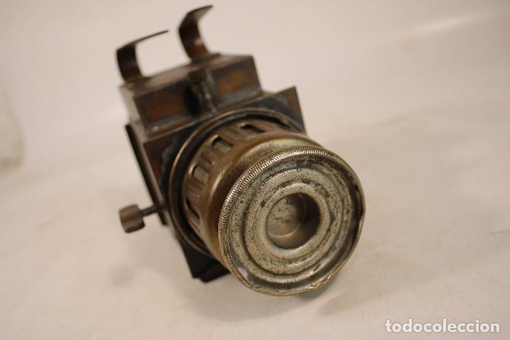 Antig&uuml;edades: farol antiguo de lat&oacute;n - Foto 7