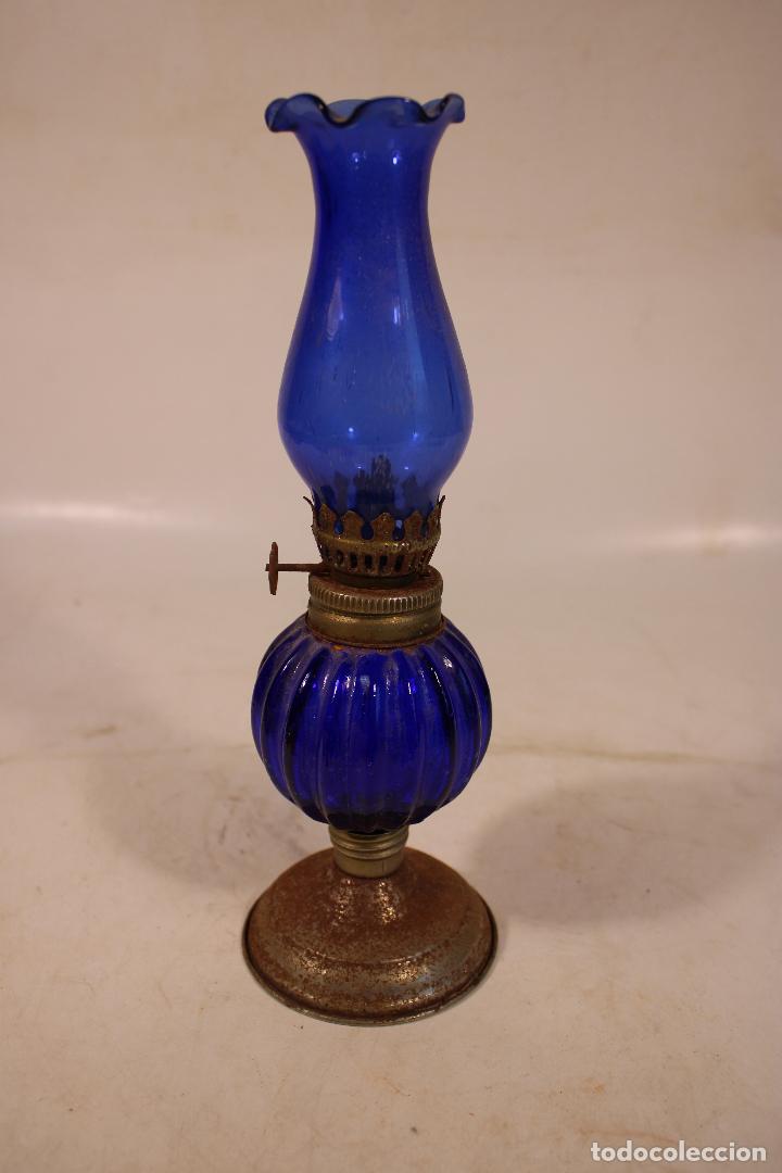 Antig&uuml;edades: peque&ntilde;o quinqu&eacute; azul - Foto 3