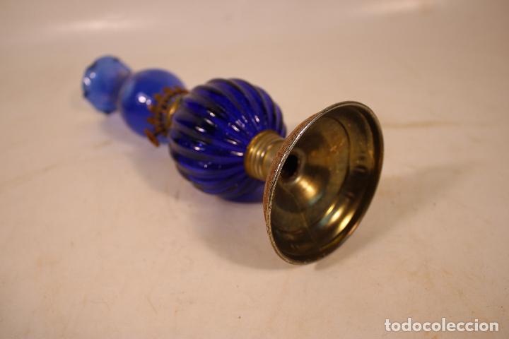 Antig&uuml;edades: peque&ntilde;o quinqu&eacute; azul - Foto 4