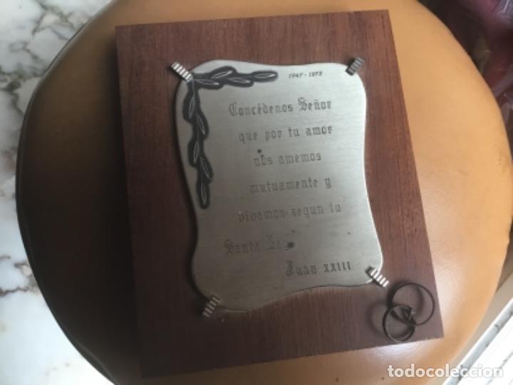 Antig&uuml;edades: Cuadro de plata de ley para bodas de platak - Foto 1