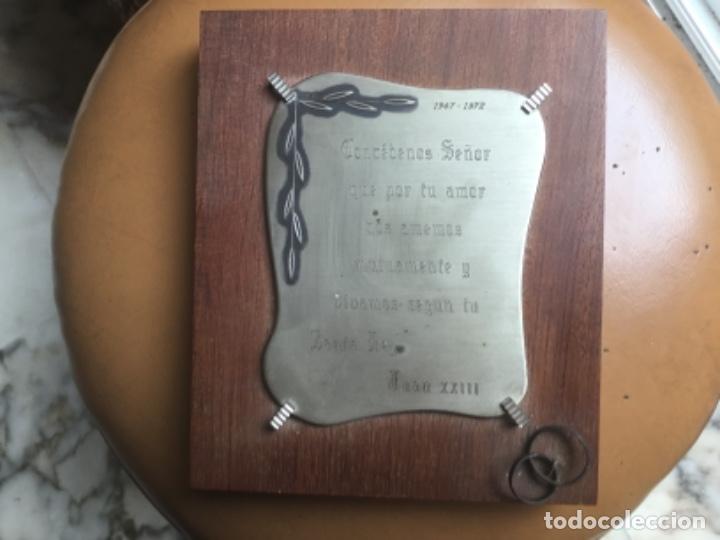 Antig&uuml;edades: Cuadro de plata de ley para bodas de platak - Foto 3