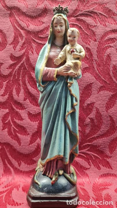 Antig&uuml;edades: VIRGEN SAGRADO CORAZ&Oacute;N - Foto 1