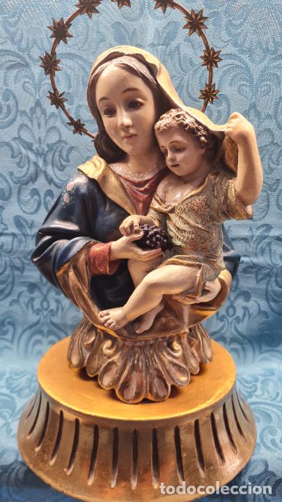 Antig&uuml;edades: BUSTO VIRGEN CON NI&Ntilde;O - Foto 1