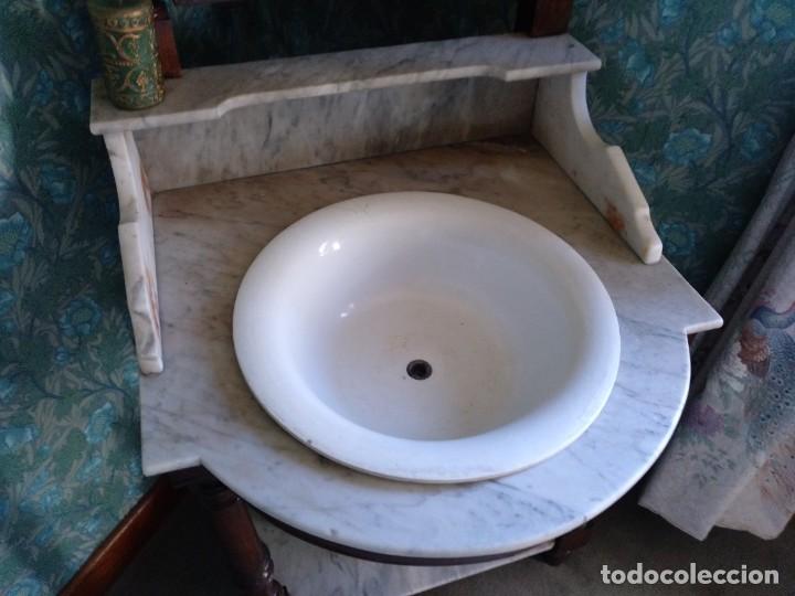 lavabo antiguo con su soporte de hierro y su cu - Compra venta en  todocoleccion