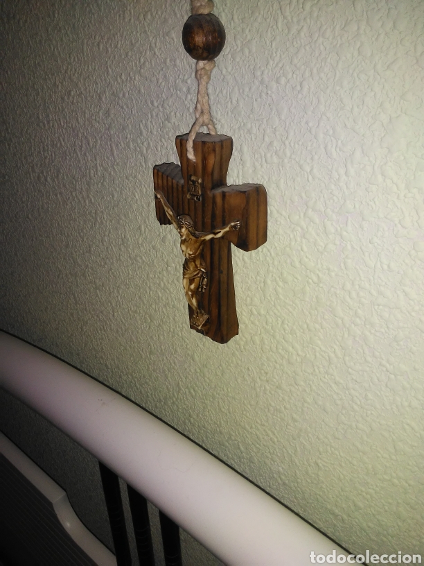 Antig&uuml;edades: ROSARIO DE MADERA DE GRAN TAMA&Ntilde;O - Foto 2