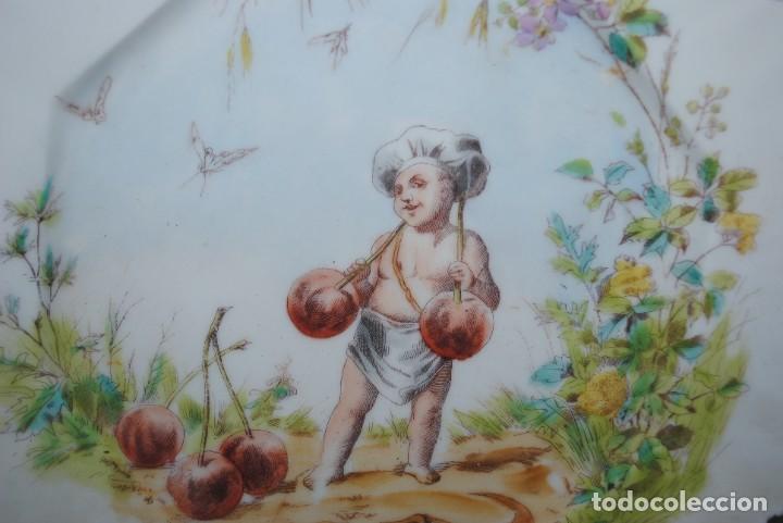 Antig&uuml;edades: PLATO OCTOGONAL DE LIMOGES - Foto 2