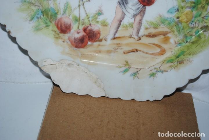 Antig&uuml;edades: PLATO OCTOGONAL DE LIMOGES - Foto 3