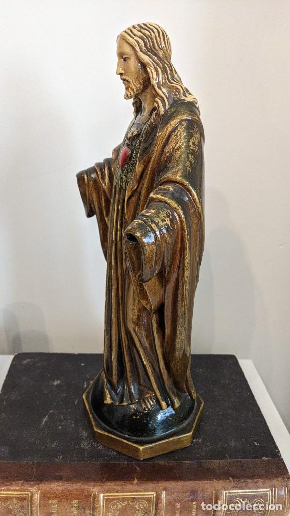 Antig&uuml;edades: CRISTO SAGRADO CORAZ&Oacute;N DE JES&Uacute;S SIN MANOS - Foto 4