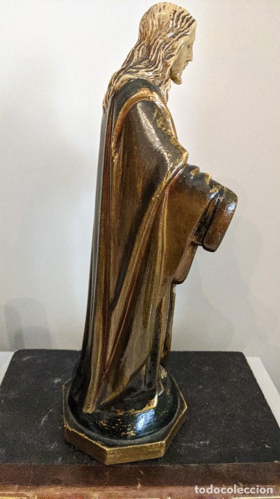 Antig&uuml;edades: CRISTO SAGRADO CORAZ&Oacute;N DE JES&Uacute;S SIN MANOS - Foto 6