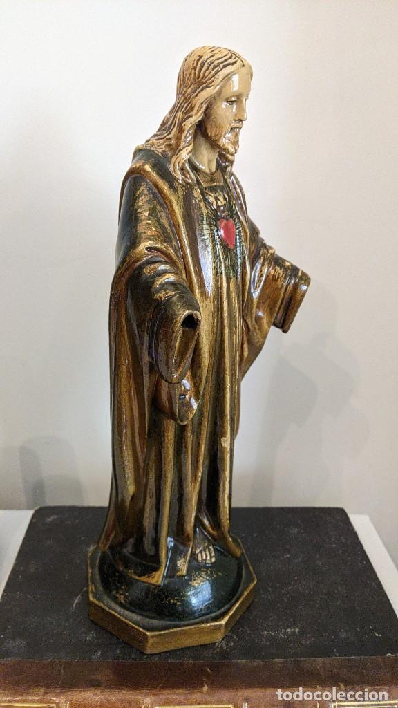 Antig&uuml;edades: CRISTO SAGRADO CORAZ&Oacute;N DE JES&Uacute;S SIN MANOS - Foto 7