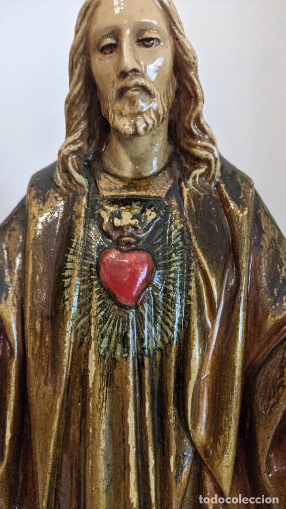 Antig&uuml;edades: CRISTO SAGRADO CORAZ&Oacute;N DE JES&Uacute;S SIN MANOS - Foto 8