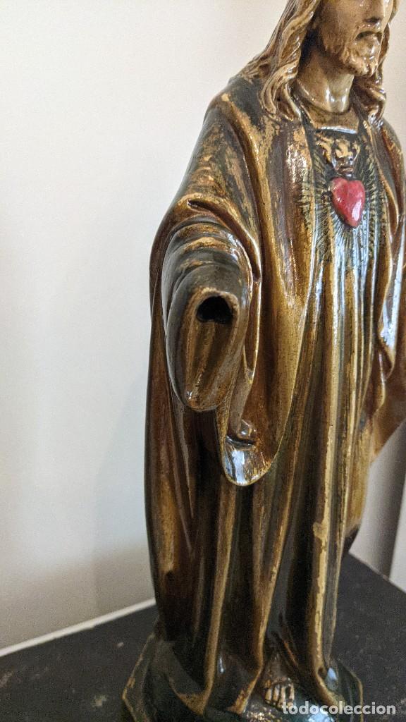 Antig&uuml;edades: CRISTO SAGRADO CORAZ&Oacute;N DE JES&Uacute;S SIN MANOS - Foto 9