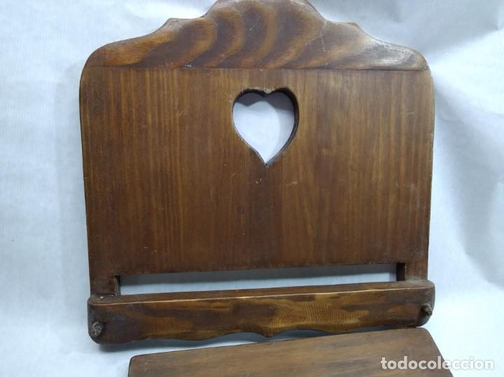 Antig&uuml;edades: ATRIL DE MADERA RUSTICO DE VIAJE - Foto 9