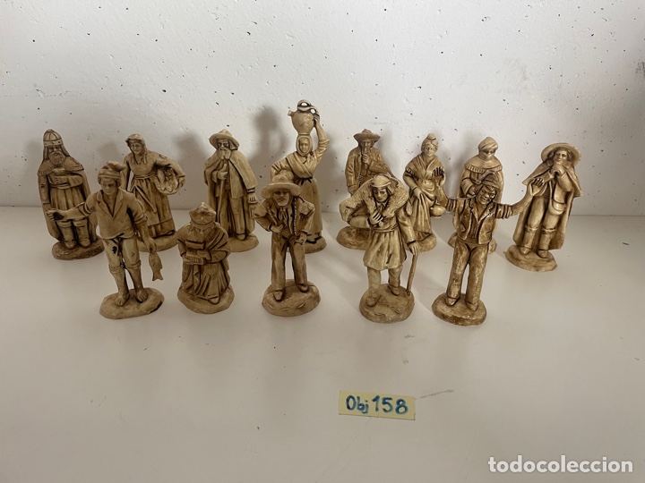 Antig&uuml;edades: Figuras pesebre pl&aacute;stico antiguas - Foto 1