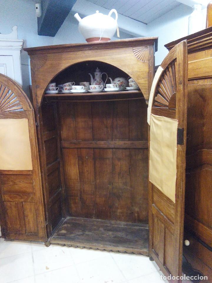 Antig&uuml;edades: ANTIGUO ARMARIO VASCO. ROBLE - Foto 4