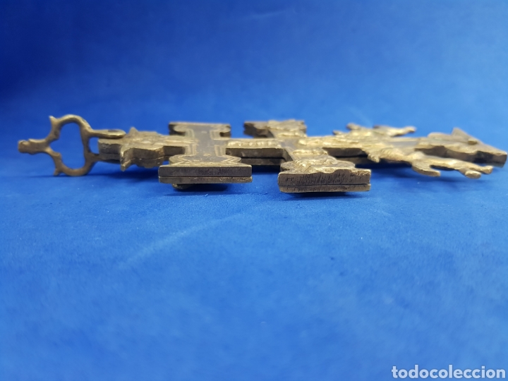 Antig&uuml;edades: Cruz de Caravaca ,bronce - Foto 3