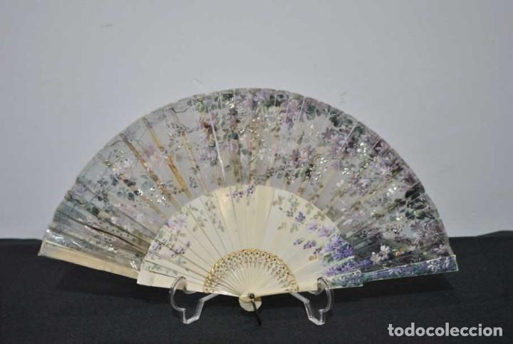 Antig&uuml;edades: ABANICO ANTIGUO SIGLO XIX - Foto 1